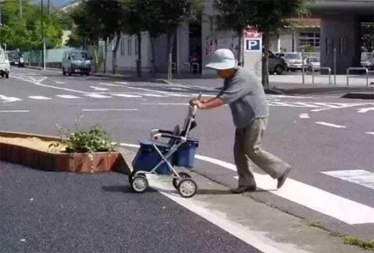 日本步行辅助车,日本老人养老
